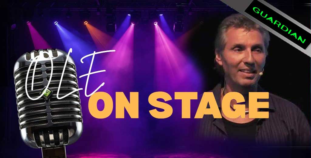 Ole on stage