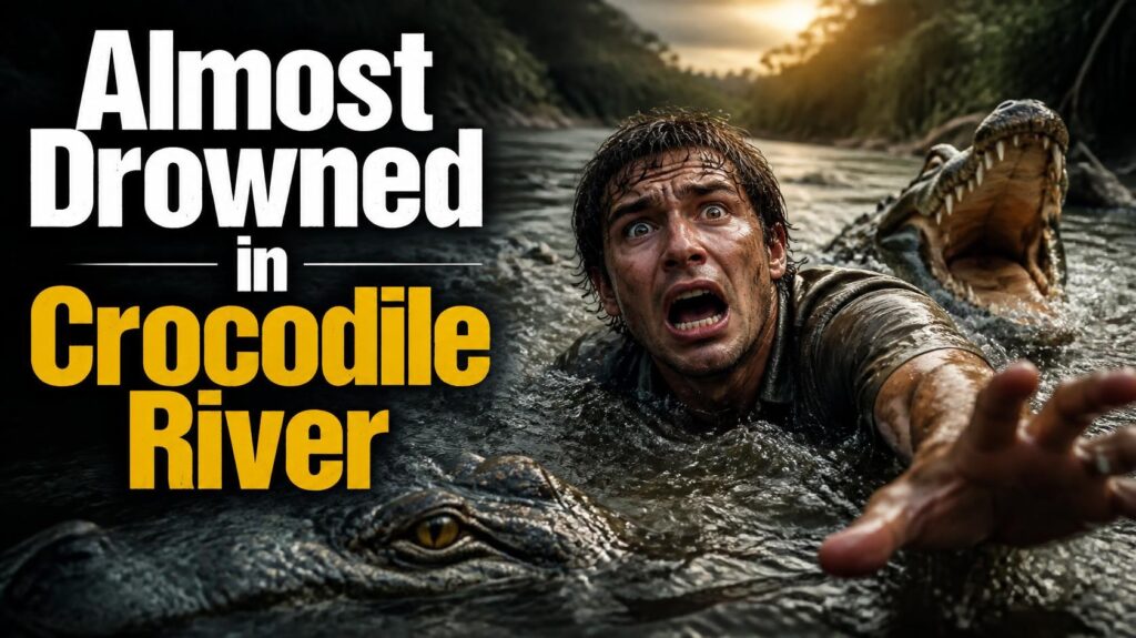 Almost drowned in Crocodile river